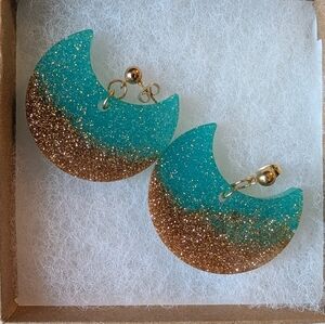 Holiday Glitter Resin Earrings